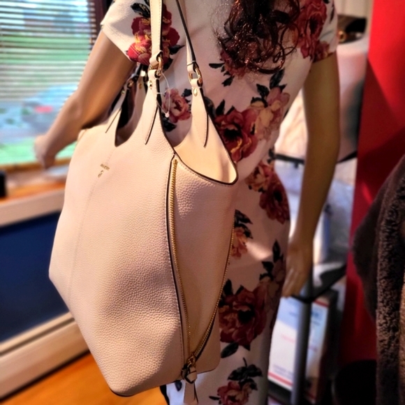 🔥SOLD🔥🆕️NWT BETH Michael🌻Kors LG Tote Shoulder bag/Ivory👜 - Picture 14 of 14
